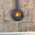 Salamandra A Lenha Galey Mural Em Ferro Fundido - Godin